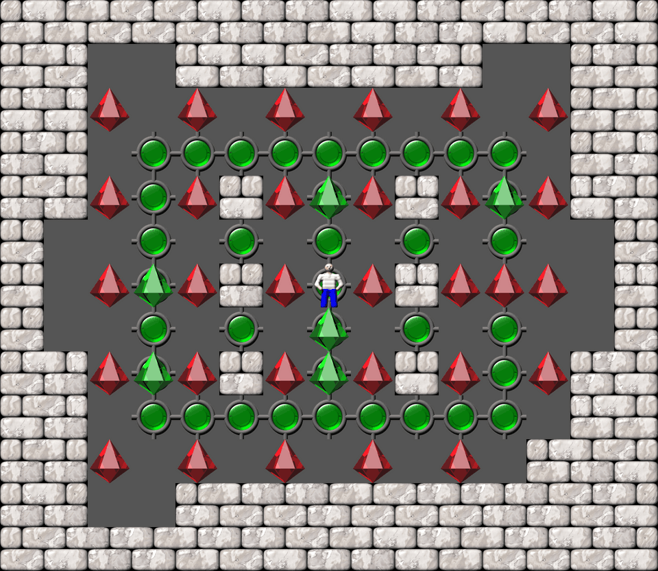 Сокобан More Bugs collections уровень 389